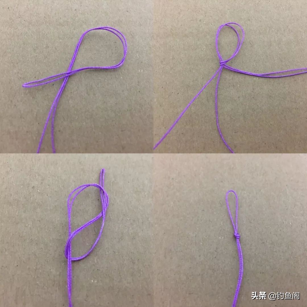 台钓子线连接八字环最结实的方法,野钓子线与八字环的连接方法