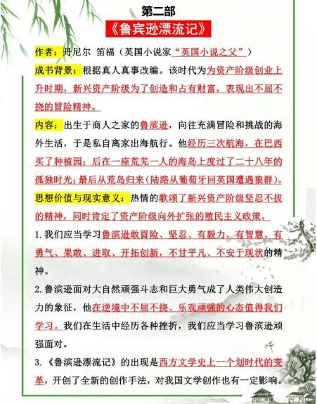 语文经典名著必考点,语文名著怎么拿高分