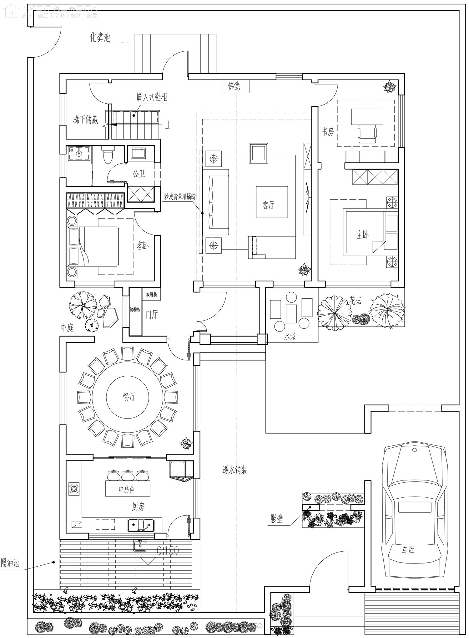 河南新中式别墅设计价格,李家别墅设计