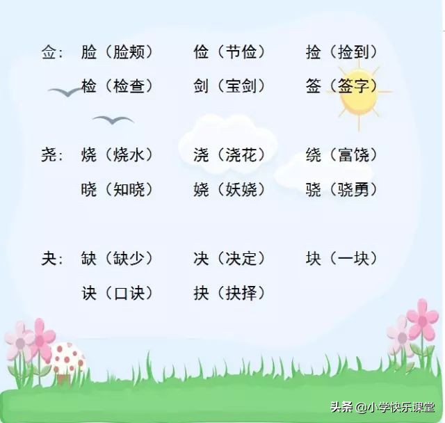 小学语文顺口溜识字,小学语文顺口溜汇总