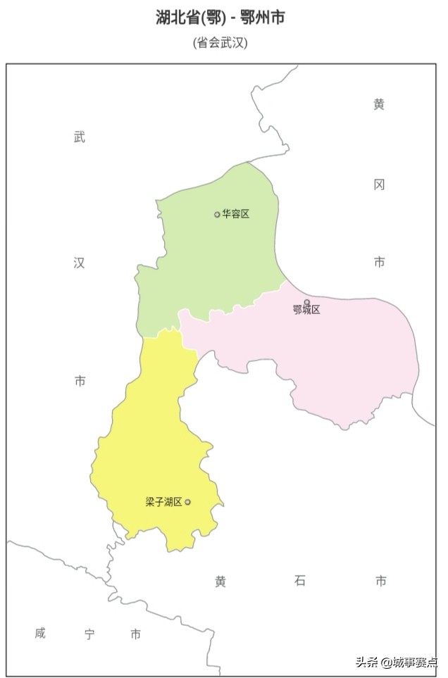 湖北省地图行政区划,湖北省各市县行政区划图