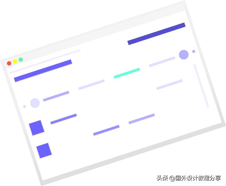 扁平矢量插画色彩教程,扁平矢量家具插画