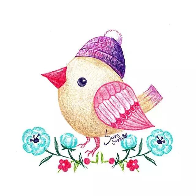 彩铅画古风人物简笔画,彩铅荷花简笔画几分钟就能学会