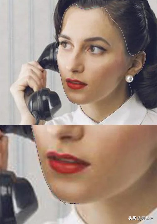 矢量描边人像插画,ps教程ps基础如何将照片转漫画