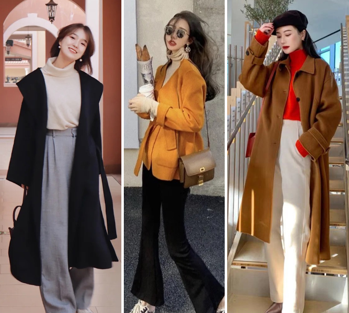毛呢大衣不加绒,长款双面羊绒大衣怎么搭配好看