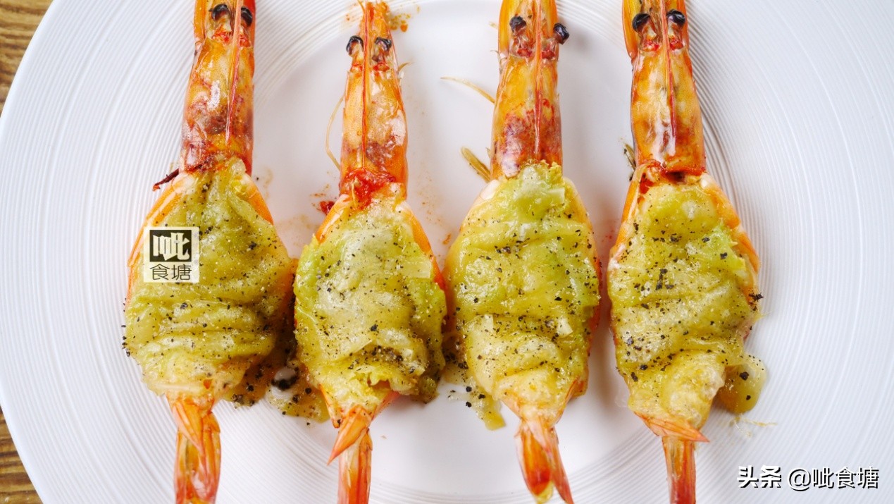 西餐吃虾的正确方法,大虎虾西餐做法大全