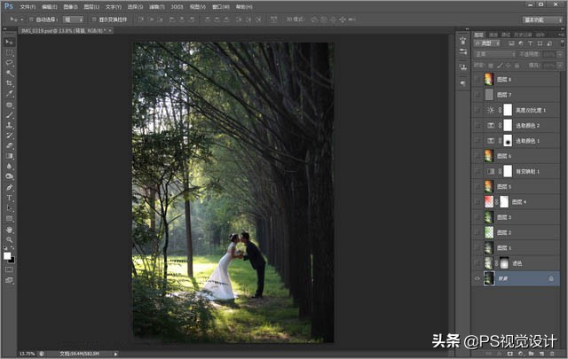 婚纱照后期处理有前途吗,婚纱照各种风格调色教程