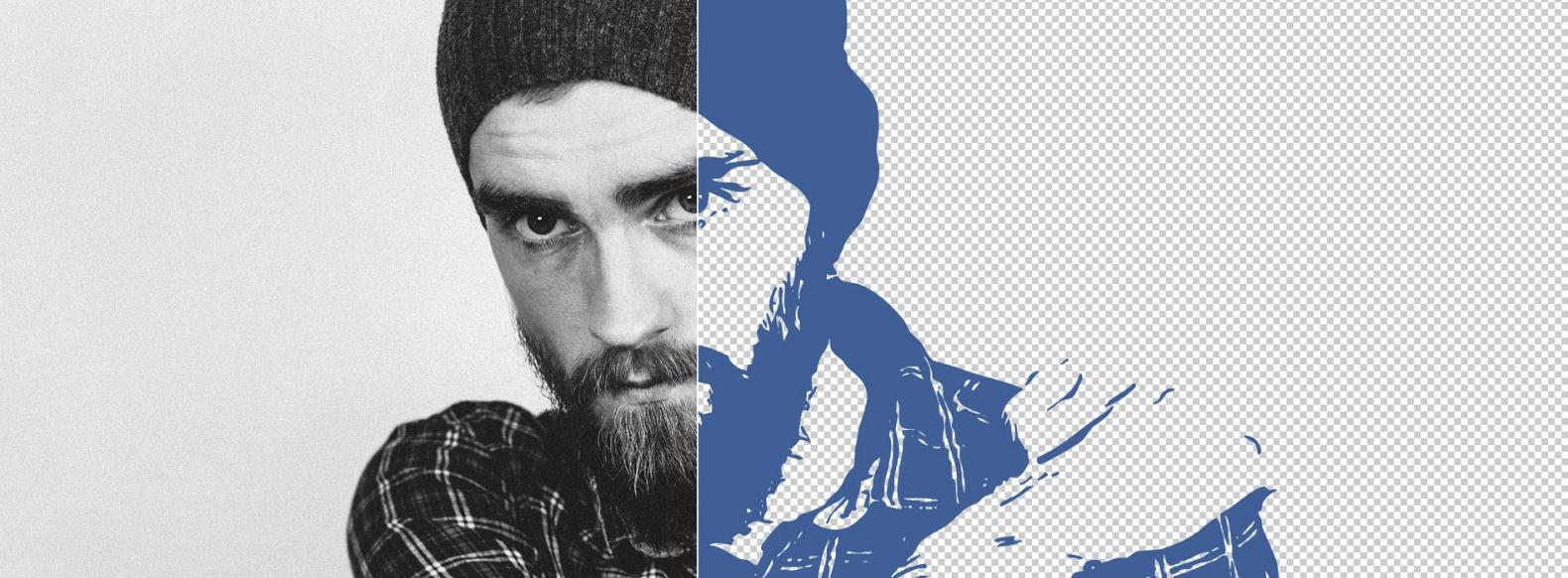 ps位图转换矢量,很有文艺气质