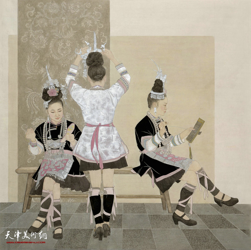 第五届中国当代工笔画大展,工笔人物画展