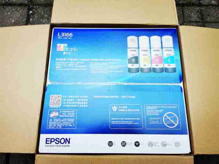 爱普生墨仓式打印机l3166,爱普生l3166加墨
