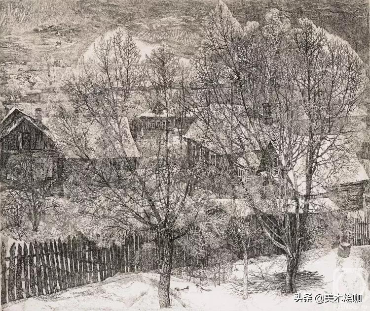 德国风景素描大全,东欧风景素描