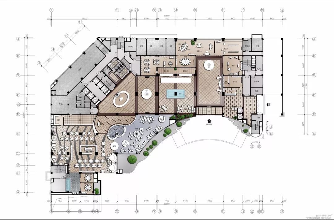 室内设计ps彩色平面图素材下载,ps室内平面图图库