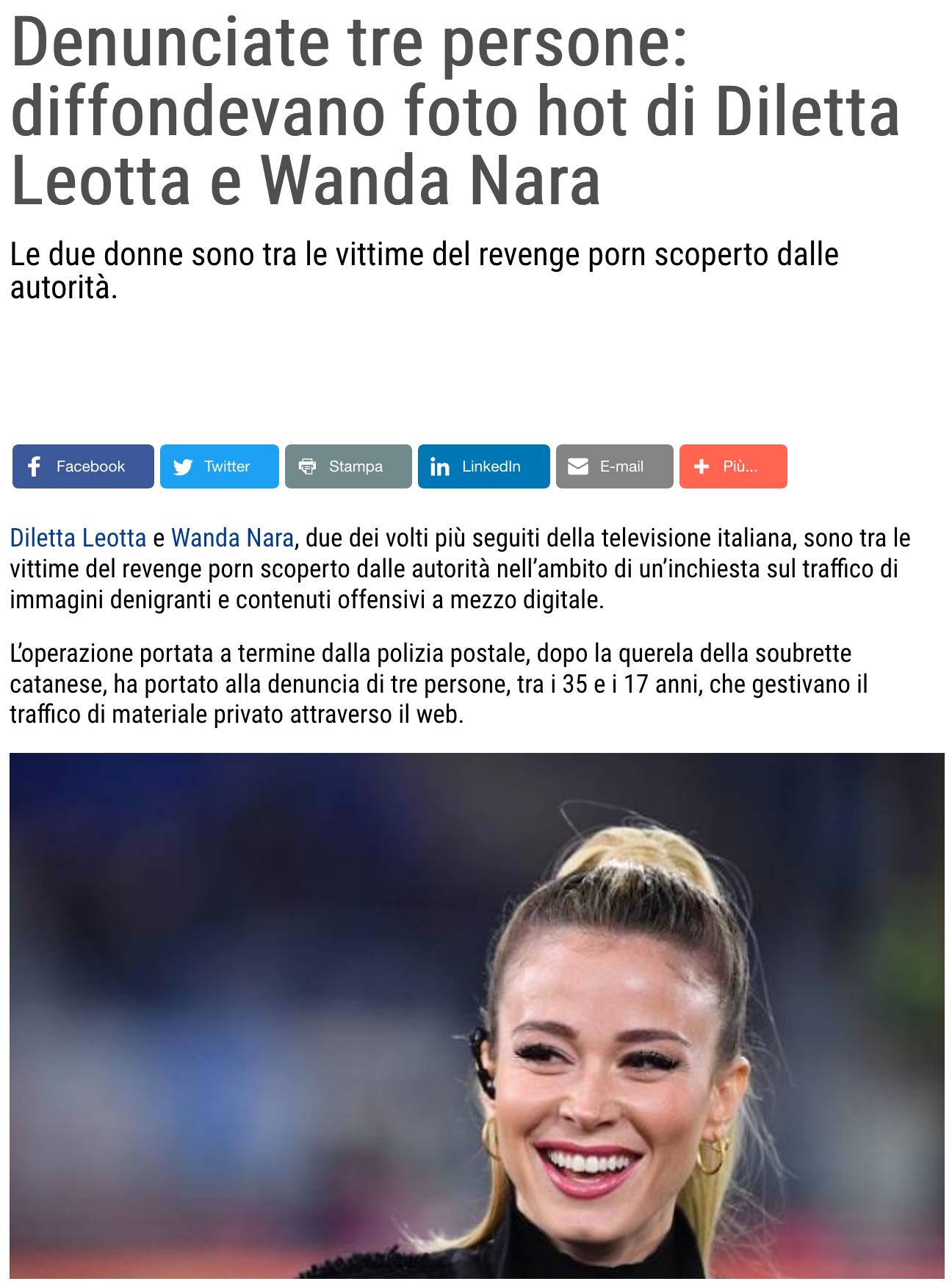 不雅照疯传！球星娇妻与意大利主播要哭了，17岁嫌犯面临6年监禁