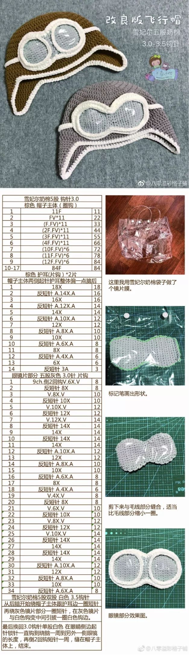 宝宝糖果帽子图解,69款宝宝帽子图解