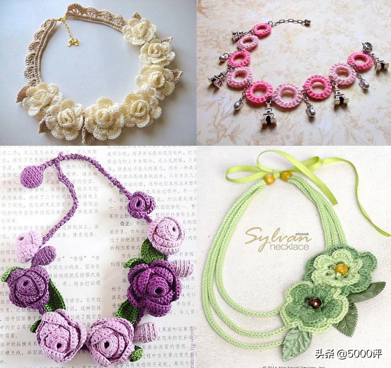 钩织饰品小星星,精品小饰品钩织