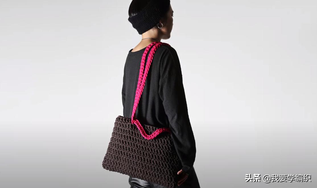 最简单钩编小包包,手工钩织迷你版手提包包编织教程