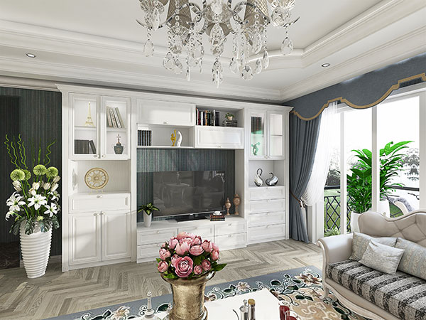 定制客厅装修效果图,客厅家居定制