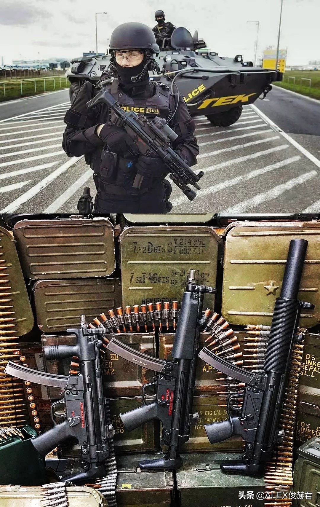 mp5冲锋枪和hk416步枪,德国步枪hk416