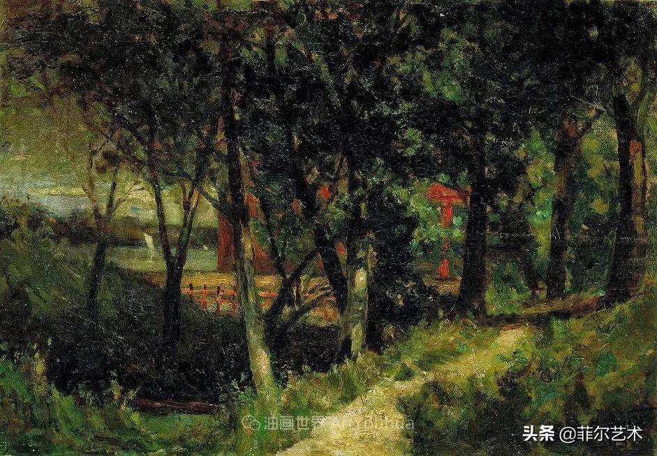 欧洲田园油画风景图片大全,古典油画风景美丽乡村