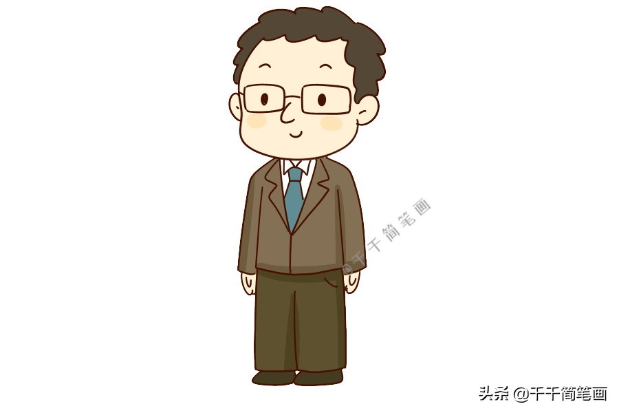 职业简笔画人物,儿童简笔画职业人物