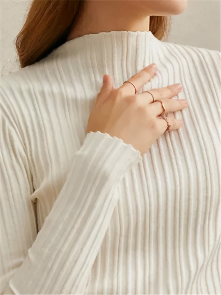 燕麦色针织打底衫,火龙果色针织打底衫