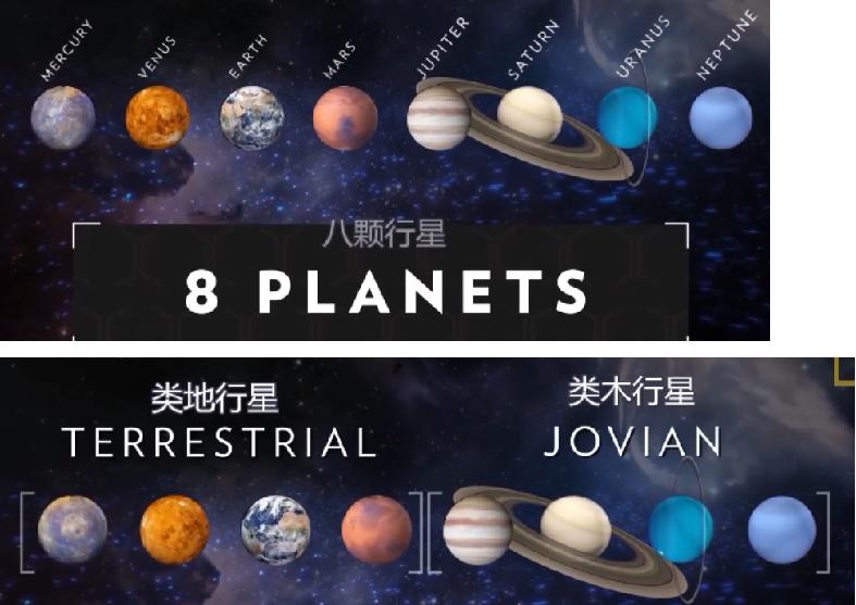认识八大行星科普视频幼儿,太空九大行星科普类视频儿童
