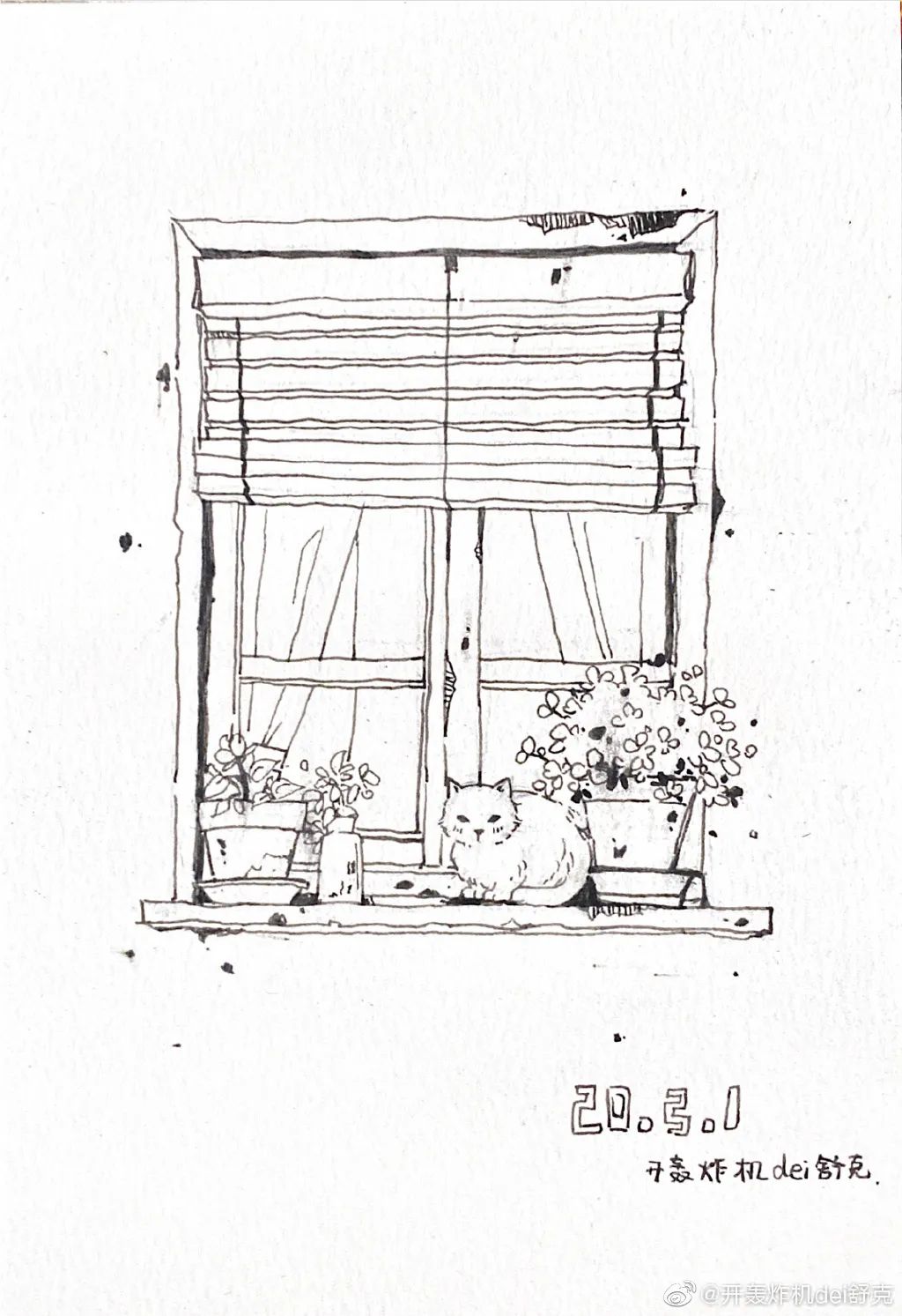 意境钢笔水彩画步骤,钢笔水彩画临摹简单入门