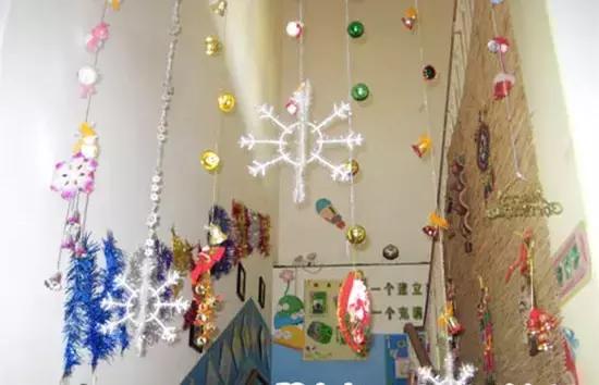 圣诞节手工制作幼儿园环创吊饰,圣诞节吊饰幼儿园环创