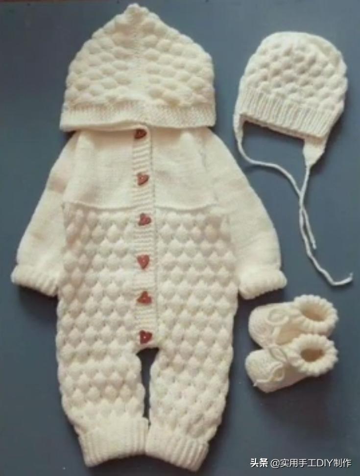 叶子针织宝宝连体衣裤教程 (连体婴儿裤子针织教程)
