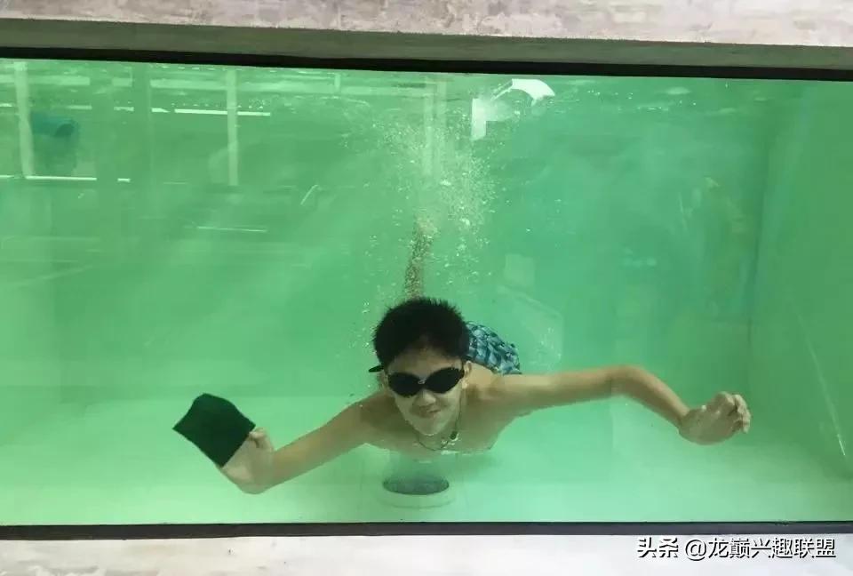 国外某熊孩子把龙鱼吓脱臼了