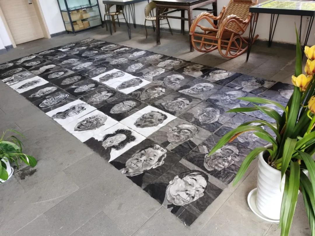 方增先水墨人物画作品欣赏图文,方力钧画自然风景