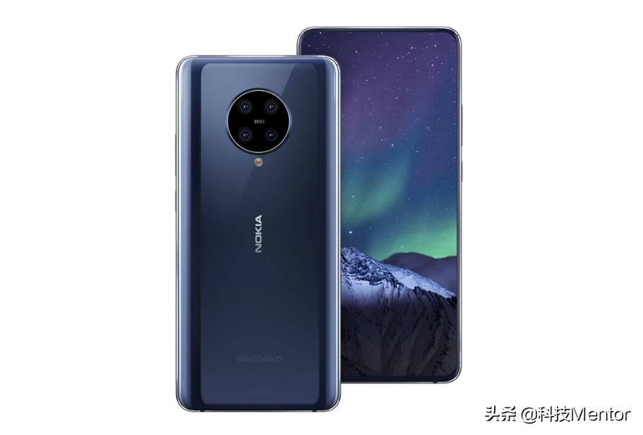 诺基亚8.2渲染图曝光基于爆料制作,诺基亚新机渲染图曝光