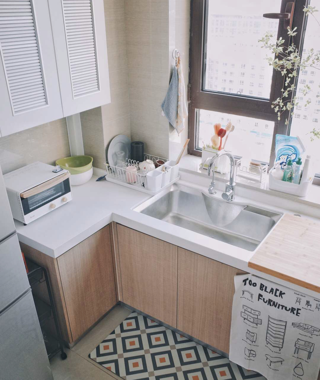 装修水槽这里还能装些什么,水槽底下怎么样才能既美观又实用