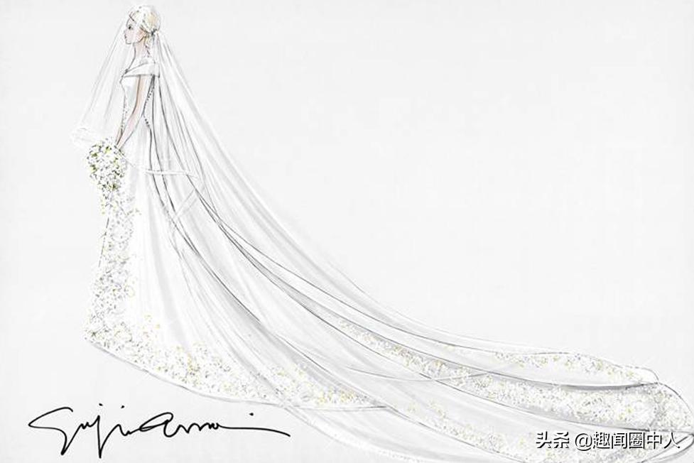 各种款式的婚纱手稿图,人鱼婚纱设计手稿