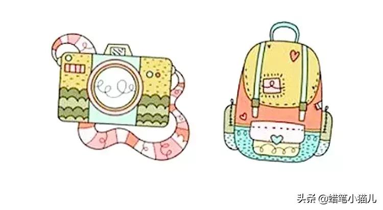 简笔画临摹怎么拍视频,彩铅500幅临摹简笔画