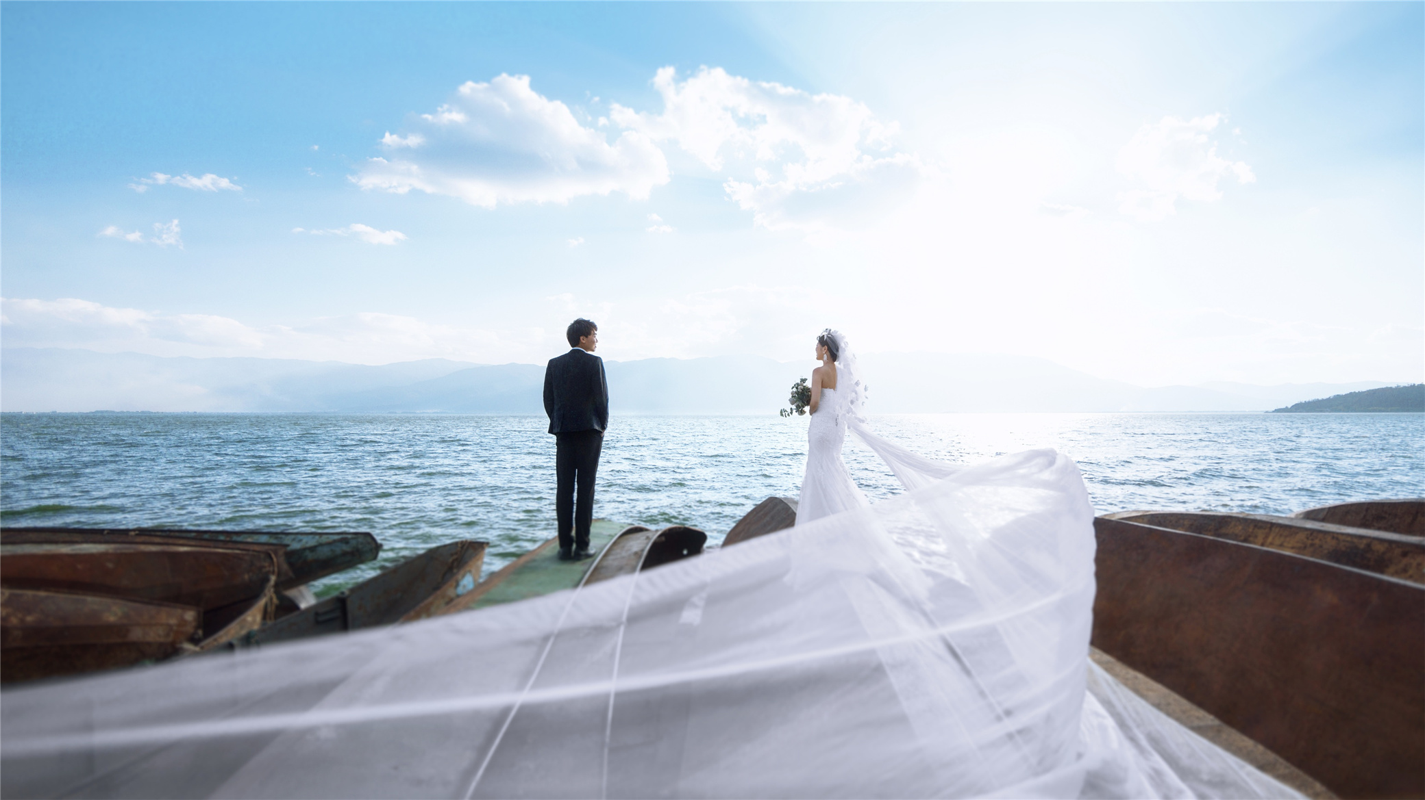 大理洱海苍山旅拍婚纱照,云南旅拍婚纱照大理丽江拍摄