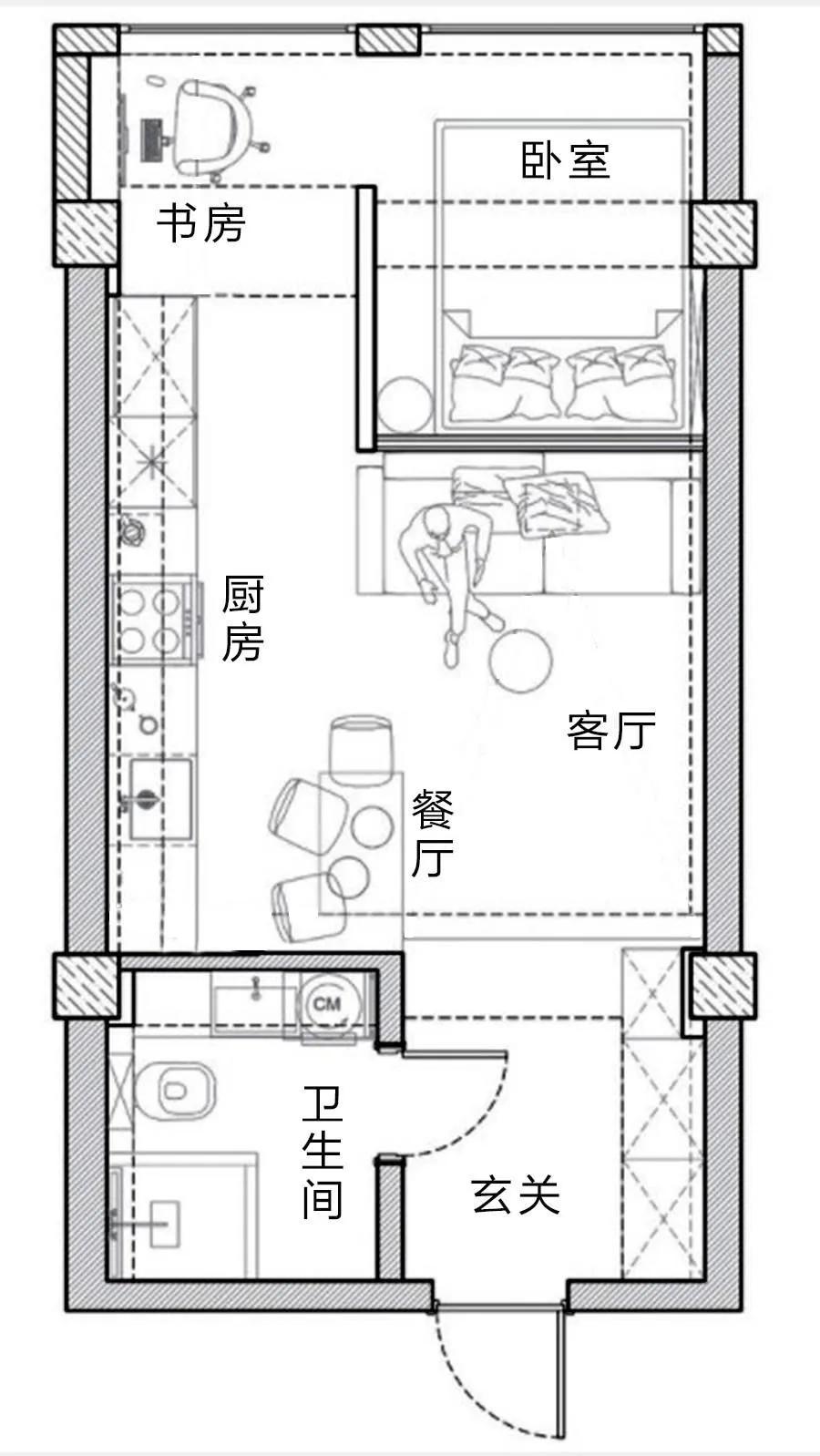 90平4房小户型设计轻奢,看完这10套小户型设计