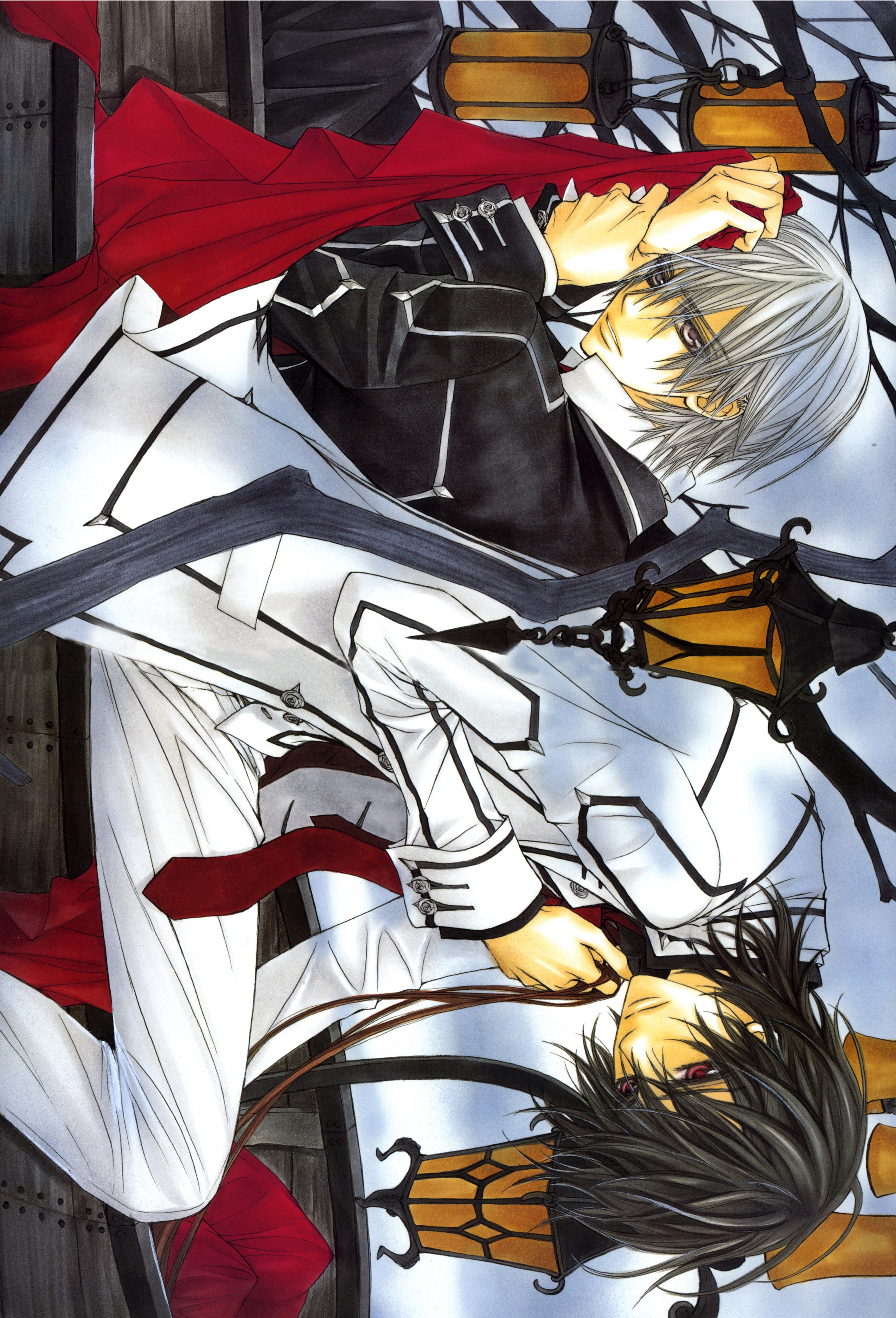 暗黑风吸血鬼动漫图片,吸血鬼骑士漫画手绘