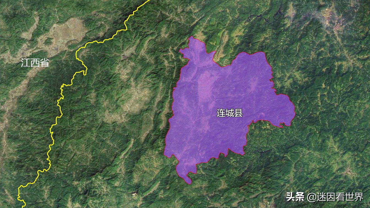 9张地形图,快速了解福建省龙岩市的7个市辖区县市