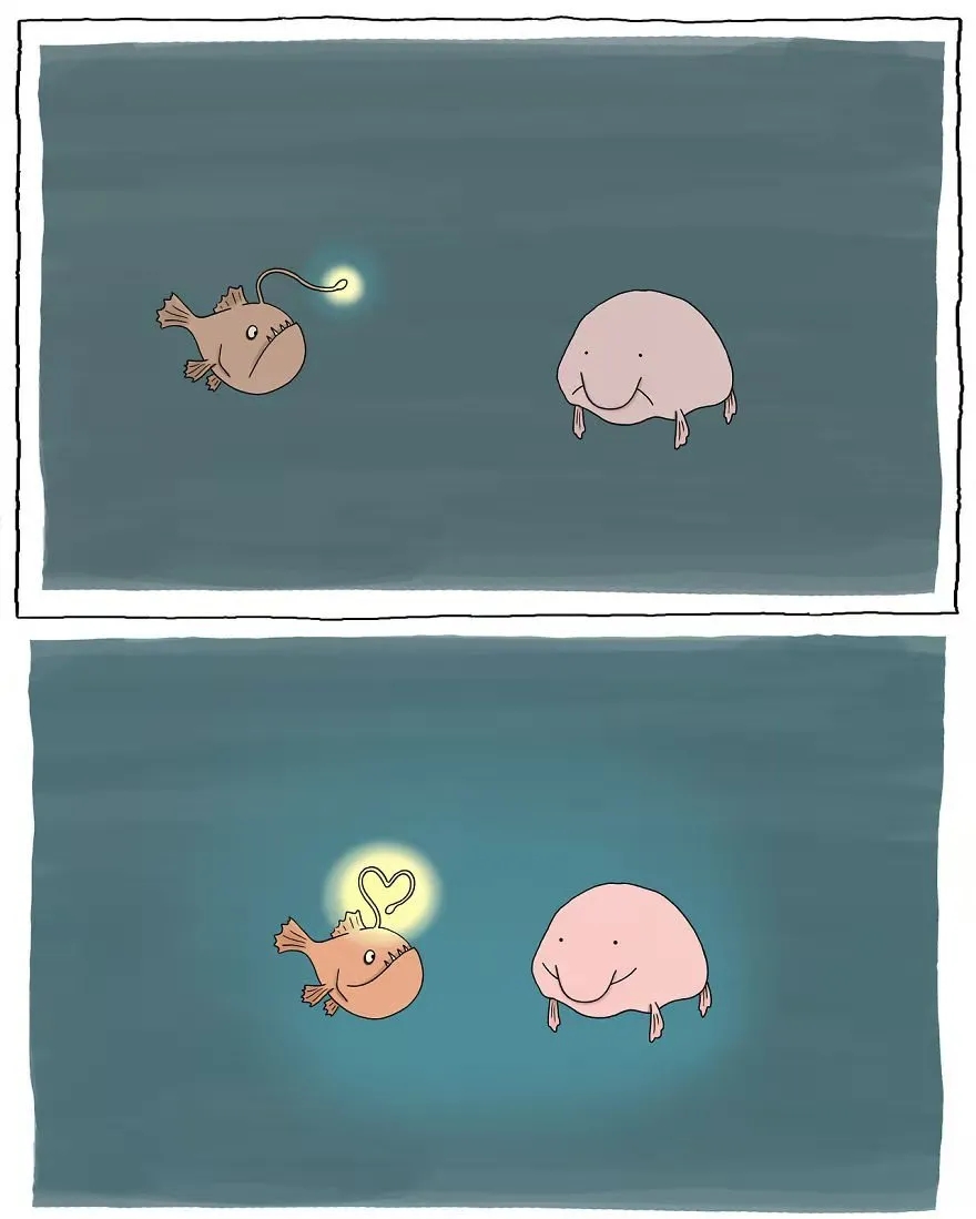 英文治愈系小漫画