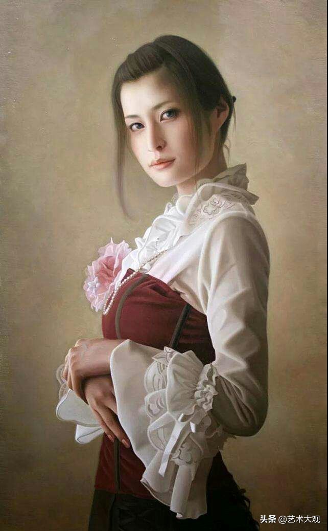 日本当代油画著名画家,日本写实大师作品