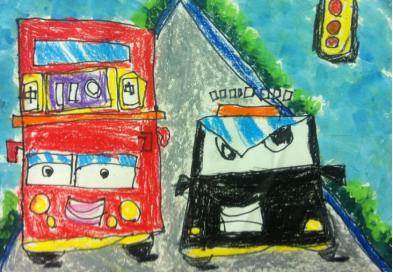 儿童画110警车图片,警车儿童画图片大全简单