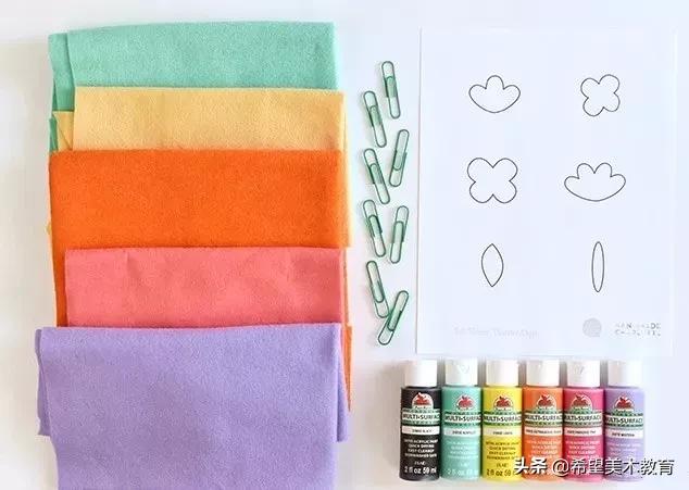 美育节手工作品表现美好假期,画室美术创意手工课