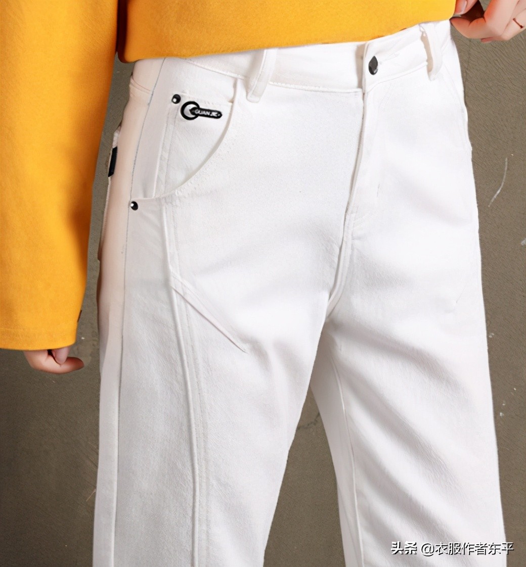 宽松大码牛仔裤裁剪,直筒裤牛仔裤的裁剪
