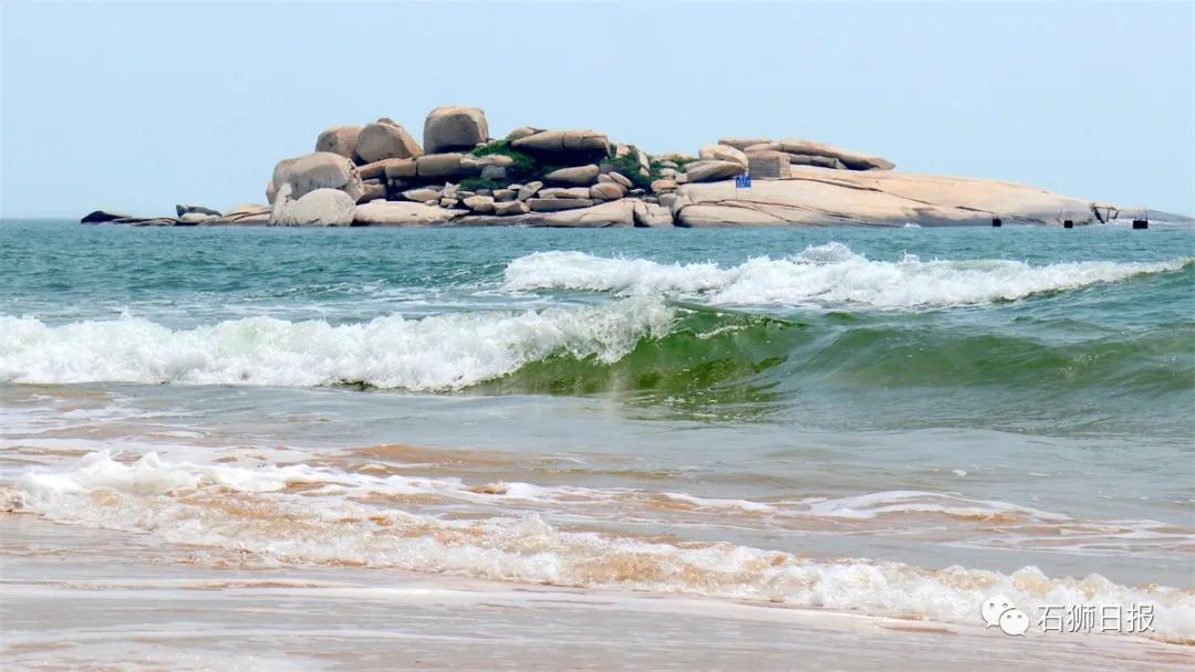 一片美丽的沙滩,石狮最美海滩