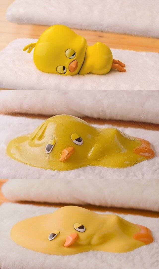 炎炎夏日请一定要保护好自己的动漫手办,不然可能会变成液体