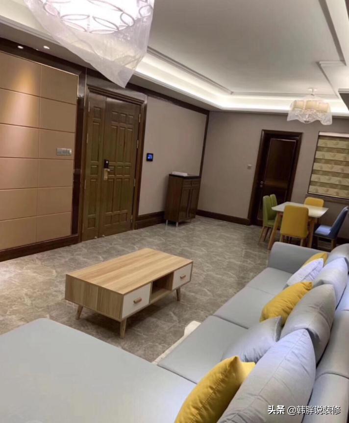 刚交钥匙的精装房,恒大的精装房小两室实际50多平米