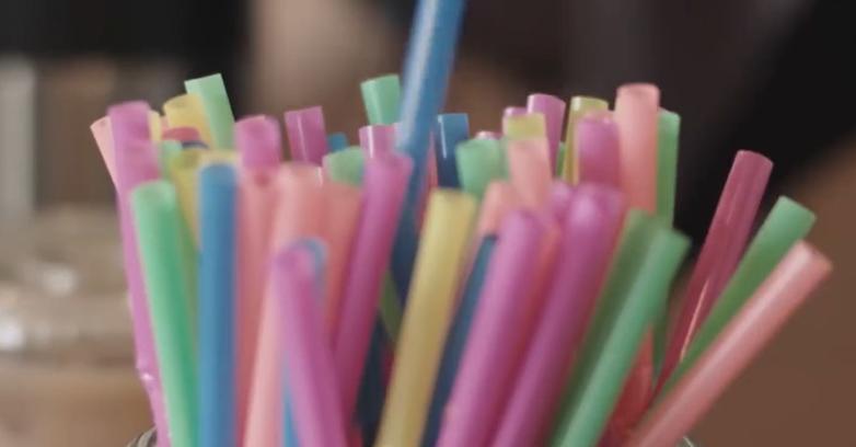 一次性可伸缩卡通吸管,可折叠可伸缩随时携带吸管