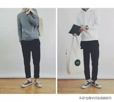 男士穿搭时尚潮流搭配九分裤,男士穿搭文艺青年又帅又会穿