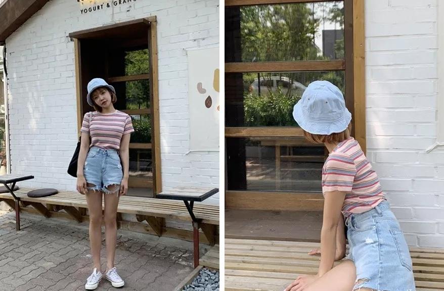 显脸小短发渔夫帽,适合短发的渔夫帽